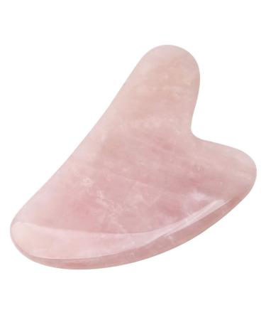 Gua Sha, Jade Gua Sha Facial Tool Gua Sha Massage Tool Guasha Tool for Face and Body Skin Massage Gus Sha Face Stone for SPA Acupuncture Therapy Trigger Point (Pink) A Pink