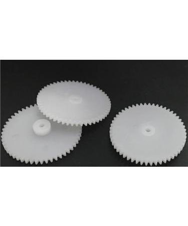 KUENCE 522A 0.5M 27MM Spur Gear Module 0.5 52 Tooth Plastic Gear Toy Accessories 10Pcs/lot 2mm Tight 52 Teeth