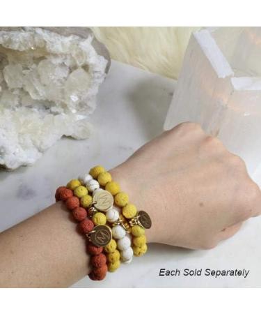 Essential Oil Diffuser Bracelet for Women | Lava Stone Aromatherapy Jewelry for Stress & Anxiety Relief - Buy Online on GoSupps.com