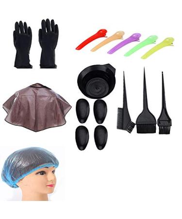 Vadillo Hair Coloring Dyeing Kit Include Hair Tinting Bowl/Dye Brush/Ear Cover/Gloves Hair Dye Tools