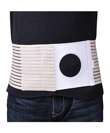 Ostomy Belt Colostomy Belt (Hole 3.14") Medical Stoma Support Ostomy Hernia Belt Ostomy Hernia Belt Stomach Truss Binder with Compression Support (XL: 45.28''-49.21'') X-Large (Pack of 1)