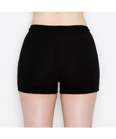 ALWAYS Women's French Terry Lounge Shorts - Comfortable Pajama Pants - Black, Large - Buy Online on GoSupps.com