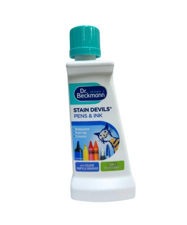 Stain Devils Pen & Ink Stain Remover 50ml - Powerful Solution for Stubborn Stains - Safely Erase Pen and Ink Marks | Must-Have Laundry Essential - Buy Online on GoSupps.com