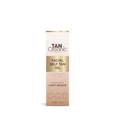 Certified Organic Natural Vegan Moisturizing Self Tanner Oil Serum for Face by TanOrganic 1.7oz