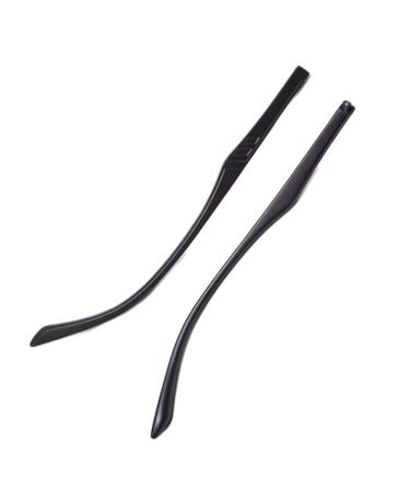 VIORNO Glasses Legs Glasses Legs 1 Pair Plastic Glasses Temples Replacement Temples for Glasses Repair Black