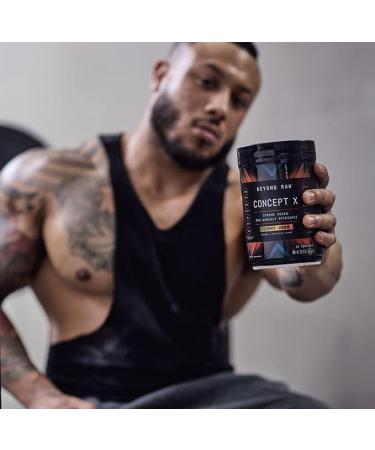 BEYOND RAW Concept X, Clinically Dosed Pre-Workout Powder, Contains Caffeine, L-Citrulline, Creatine, and Beta-Alanine, Gummy Worm Flavor, 20 Servings - Buy Online on GoSupps.com