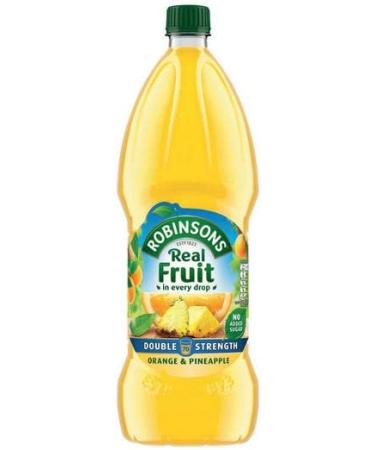 Robinsons Orange & Pineapple Real Fruit Squash 1L - Refreshing Drink - Buy Online on GoSupps.com