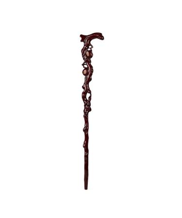 Wooden Walking Sticks Elderly Crutches Solid Wood Walking Stick Cane Antique Root Carving Shou Peach Pattern 90cm Long Can Be Truncated As Needed Mobility Aid for Elderly Se powerfully