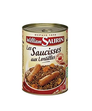 William Saurin Lentil Sausages 420 g - Pack of 4