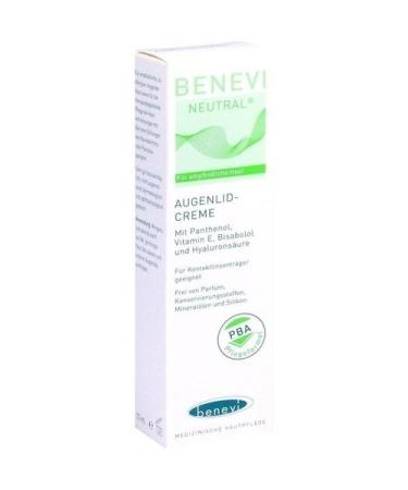 Benevi eyelid cream 15 ml for dry sensitive eyelids.No fat film.Also as daily eyelid care with the skin that is too lid ecenon or rosacea.