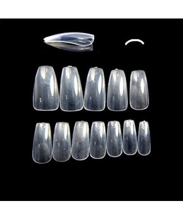 600 Pieces Medium Long Coffin Ballerina False Nail Tips NATURAL Full Cover Acrylic Press On False Nails Tips Extensions - Professional Salon & Home Use - Buy Online on GoSupps.com