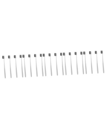 Lurrose 20 pcs soft toothbrush reusable toothbrush toothbrushes for soft teeth small toothbrush toothbrushes made of nylon brevi toothbrush white child so soft cleaning brush pp