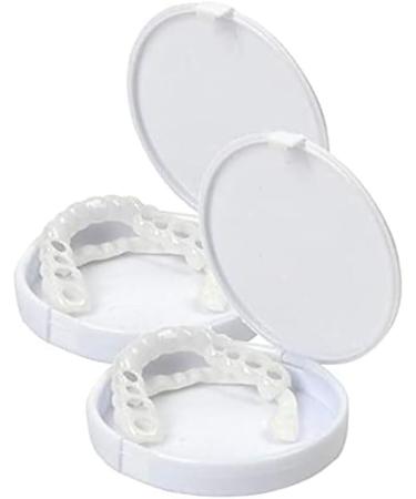 BHSH 2-Piece Reusable Dentures Cover - Temporary Cosmetic Tooth Veneers for a Perfect Smile | International Shipping Available - Buy Online on GoSupps.com