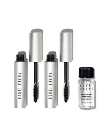 Bobbi Brown Smokey Eye Mascara Duo Set Two Smokey Eye Mascaras and Mini Instant LongWear Makeup Remover 1 Count