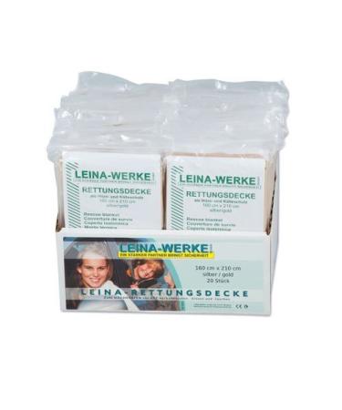 LEINA rescue blanket 160x210 cm gold/silver 1 pc