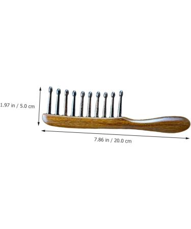 Ipetboom Scalp Massage Comb Wooden Pick Anti-static Head Massage Comb Hair Pick Root Comb Scalp Comb Wooden Hair Comb Wooden Massage Comb Comfortable Massage Comb Wide Comb for Curly Hair - Buy Online on GoSupps.com