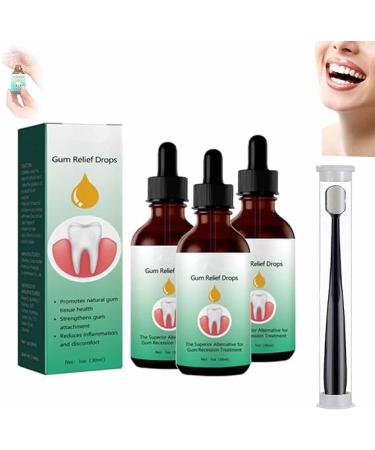 (Must - Have) 1/2/3Pcs Gum Repair Drops Gum Relief Drops Gum Regrowth Drops Receding Gum Repair Rejuvenate Your Gums with Ease (3PC)