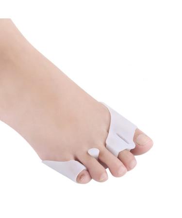 DEAVER Three-Hole Clip Front Pad Toe Valgus Correction Splitter Nursing Forefoot Pad Gel Bunion Corrector Protectors Straightener Separators Spreader A 3 pairs
