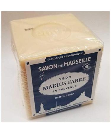 Marius Fabre White Marseille Cube Soap 400g