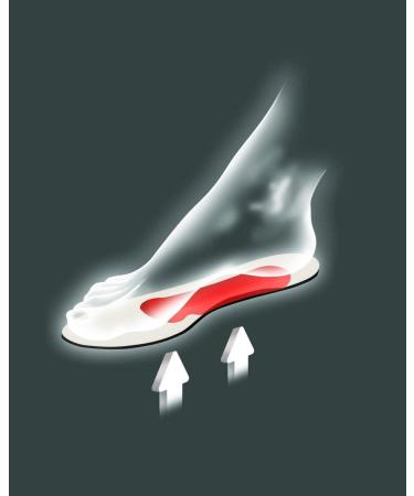 Pedag Siesta Insoles - Arch Support for Flat Feet | Made in Germany | Flexible Metatarsal Support | Ideal for Boots & High Heels | Active Charcoal Filter | US W8/EU 38 - Buy Online on GoSupps.com