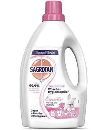 Sagrotan Laundry Hygiene for Sensitive Skin - Disinfectant Cleaner 8 x 1.5L | Hygienically Clean & Fresh Laundry - 12L Advantage Pack - Buy Online on GoSupps.com