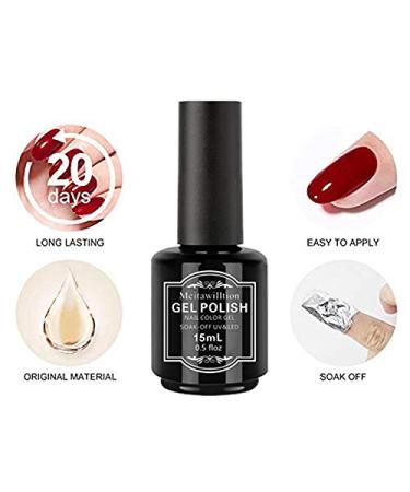 Meitawilltion Eggshell Gel Nail Polish - 15ml Soak Off Gel Ideal for Salon and Home DIY - Buy Online on GoSupps.com