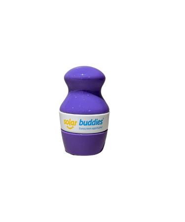 Solar Buddies Refillable Roll On Sponge Applicator For Kids Adults Families Travel Size Holds 100ml Travel Friendly for Sunscreen Suncream and Lotions (Purple)