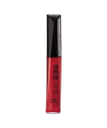 Rimmel London Oh My Gloss! Lip Gloss 52 Rebel Red 6.5 ml 520 Rebel Red 1 count (Pack of 1)