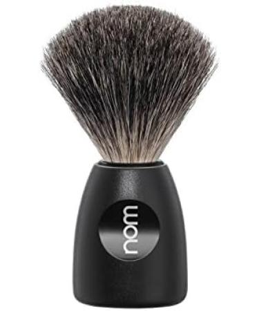 Buy nom LASSE Series Shaving Brush - Pure Badger Hair - Black Plastic - International Shipping - Buy Online on GoSupps.com