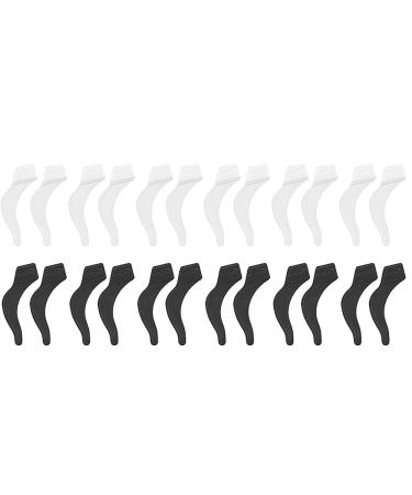 Oikabio 12 Pairs Eyeglass Grips Non-Slip Eyeglass Holders Eyeglass Retainer Silicone Hooks Eyeglass Temples for Eyeglasses