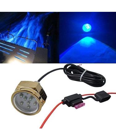 NSLUMO Led Boat Drain Plug Ligh 27W Blue LED Boat Drain Plug Underwater Light, 9-led, Garber-fishing, Swimming, Diving, 1/2" NPT Boat Underwater Diving Fishing Lamp for Deck/Marine/Boat