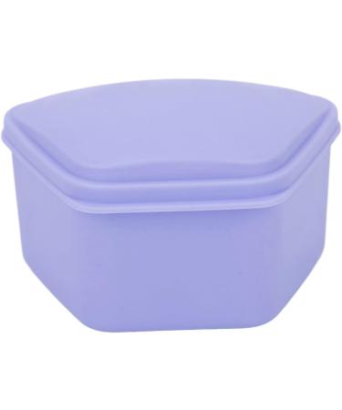 Buy Moum Routes Trapezoidal Portable Prosthesis Storage Box | Locking Organizer for Artificial Teeth - Travel Essential for Adults & Kids (Purple) - Buy Online on GoSupps.com