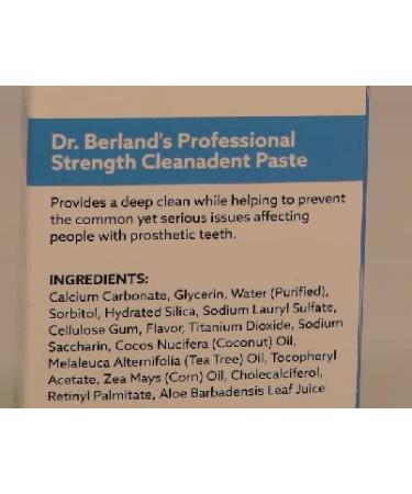 Dr. B Dental Solutions Cleanadent Denture and Gum Toothpaste - 4 oz (Pack of 1) | Removes Odors, Stains, and Adhesives | Mouth Cleaning Paste - Buy Online on GoSupps.com