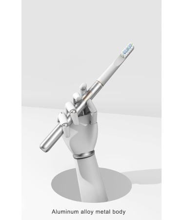Khanaut Pro 4000 Electric Toothbrush - Sonic Cleaning 3 Modes Travel-Friendly Silver - Best for Dental Care - Buy Online on GoSupps.com