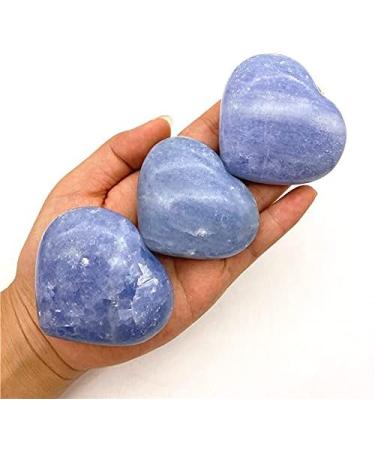 Natural Crystal Rough 1pc Natural Blue Celestite Heart Shaped Hand Made Quartz Crystal Gemstones Stone Natural Stones and Crystal - Buy Online on GoSupps.com