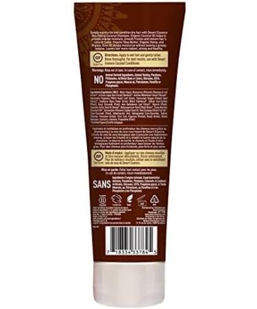 Desert Essence Coconut Shampoo 8 fl oz (Pack of 2) - Gluten Free Vegan Paraben Free - Organic Formula with Coconut, Hemp, Olive Oils, and Shea Butter - Buy Online on GoSupps.com