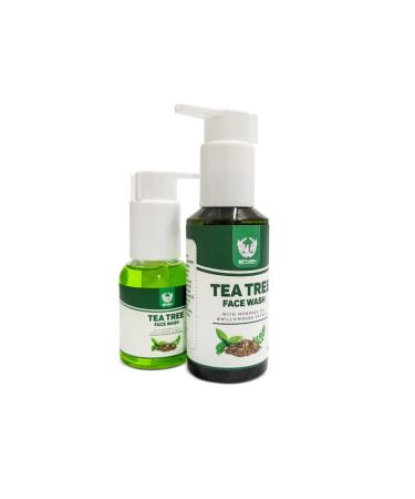 Buy Tea Tree Wash with Moringa Oil & Willow Bark Extract 50 ML | Natural Skincare for Clear Skin - International Shipping Available - Buy Online on GoSupps.com