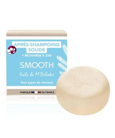 Pachamama Pachamama Smooth Solid Conditioner Certified Natural and Eco-Friendly Detangles Normal Hair Travel Size Refill Eco-designed Made in France Slow Cosmetics Zero Waste 22g