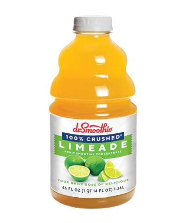 "Dr. Smoothie 100% Crushed Smooth Lime Lime-ade Smoothie Concentrate 46oz 6/Pack "