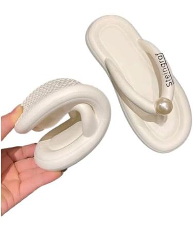 Steingraf Original Cloud Shoes - Super Soft Flip-Flops & Slippers for Garden Office & Sauna - Size 38-39 - Pearl White - Buy Online on GoSupps.com