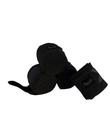 Rhinegold Fleece Stable/Travel Bandages Black One Size