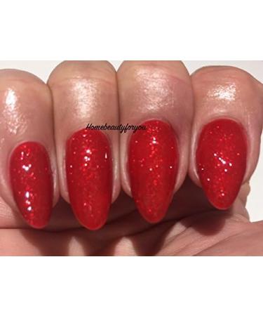 Bluesky Gel Nail Polish RED Glitter Sparkle Christmas Color A01 UV LED Soak Off 10ml - Buy Online on GoSupps.com