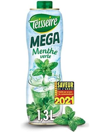 TEISSEIRE - Mega Mint Syrup 130Cl - Set of 3 - Special Offer - Buy Online on GoSupps.com