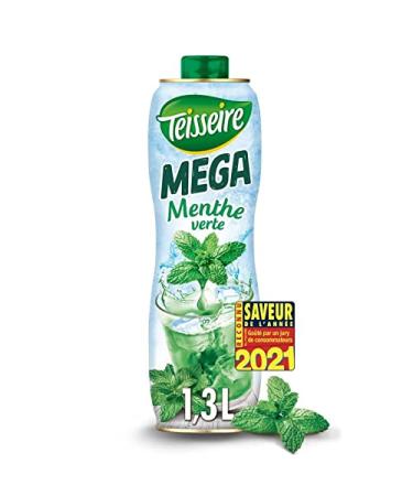 TEISSEIRE - Mega Mint Syrup 130Cl - Set of 3 - Special Offer
