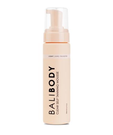 BALI BODY Clear Self Tanning Mousse | Transparent water to foam formula contains no colour guide  making it a clean & easy way to achieve the perfect fake tan at home | 200ml/6.7fl oz | 100% Australian Made & Vegan