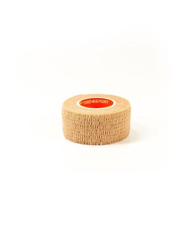 First Aid 4 Sport Latex Free Cohesive Bandage - 5cm x 4.5m Tan - 1 Roll Tan 5 Centimetres