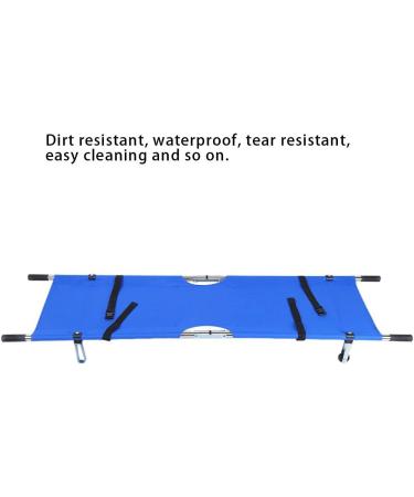 BHDK Folding Portable Stretcher Emergency Patient Mover Stretcher Rescue Quicklitter Travel Size Transport for Hospital Clinic Home Sports venues Ambulance (Blue)(1) - Buy Online on GoSupps.com