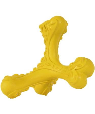 Cvalin Kielzeugen for aggressive horses large races indestructible bone toys durable cleaning toothbrush natural rubber dog toys (yellow-a) - Buy Online on GoSupps.com