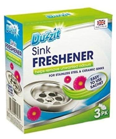 3pk Sink Freshener Steel & Ceramic Sink Removes Unwanted Odour Smells