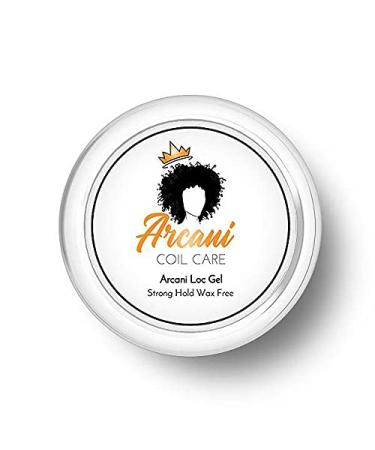 Arcani Coil Care Strong Hold Braid & Loc Gel | Fast Drying, Long Lasting | Flexible, Non-Flaking | Wax Free (8 oz)